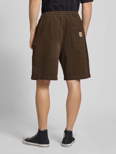 Carhartt Work In Progress Szorty z elastycznym pasem model ‘Floyde’ Ciemnobrązowy 5