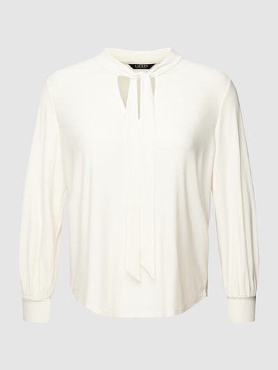 Lauren Ralph Lauren Curve PLUS SIZE Bluse mit Schluppenkragen Modell 'KATHLINDA' Offwhite 2
