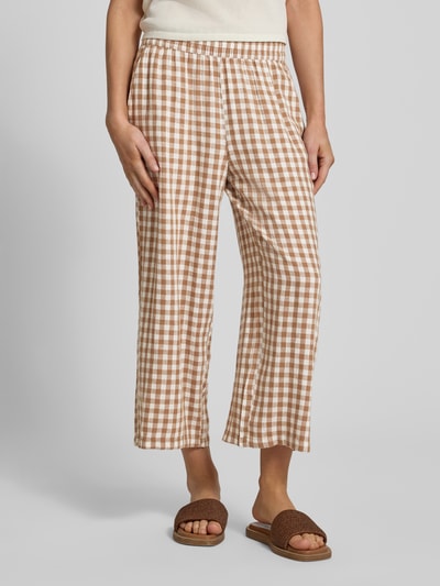 b.young Culotte aus Leinen-Viskose-Mix mit elastischem Bund Beige 4