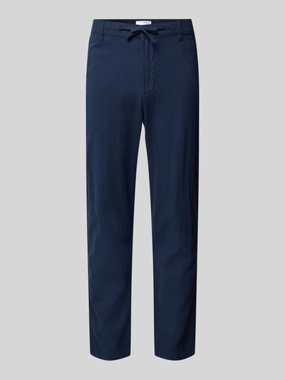 SELECTED HOMME Slim Tapered Fit Hose mit Tunnelzug Modell 'Brody' Marine 2