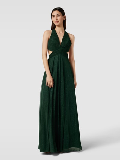 Luxuar Abendkleid mit Cut out Smaragd 4