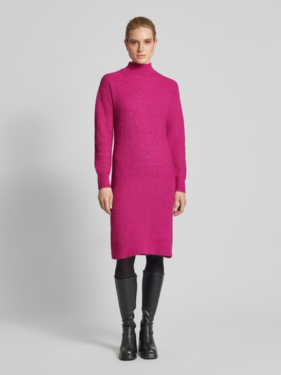 Christian Berg Woman Strickkleid mit Turtleneck Fuchsia 4