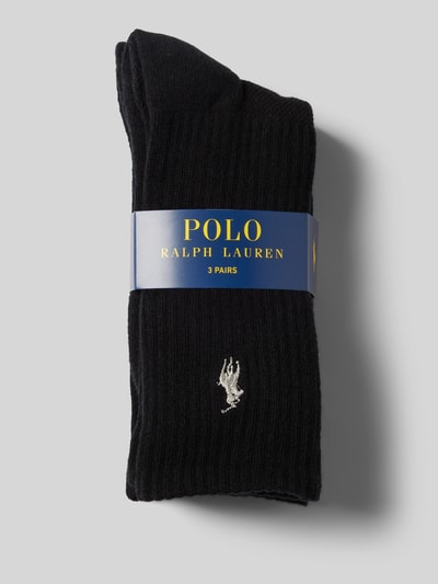 Polo Ralph Lauren Socken mit Logo-Stitching im 3er-Pack Black 3