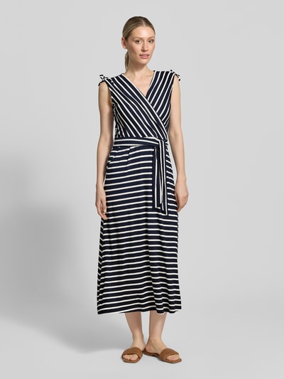 Betty Barclay Midikleid aus Viskose-Mix mit V-Ausschnitt Marine 4