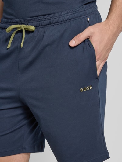 BOSS Regular Fit Sweatshorts mit Tunnelzug Modell 'Mix&Match' Dunkelblau 3