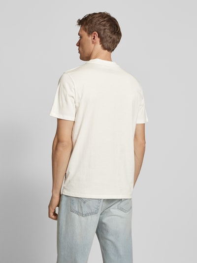 Blend T-Shirt mit Motiv- und Statement-Stitching Modell 'JANUS' Weiss 5