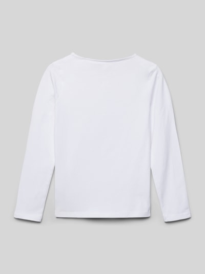 Guess Longsleeve mit Label-Print Weiss 3