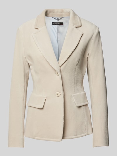 Marc Cain Cord Blazer mit Reverskragen Ecru 1