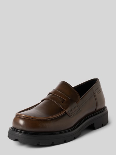 Produktfoto, Loafer aus echtem Rindsleder Modell 'CAMERON' von Vagabond, braun, glatte Oberfläche, markante Sohle, Herren Loafer von Vagabond