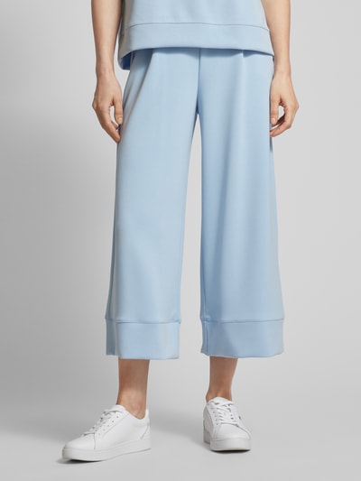 Rich & Royal Wide Leg Stoffhose mit verkürztem Schnitt Hellblau 4