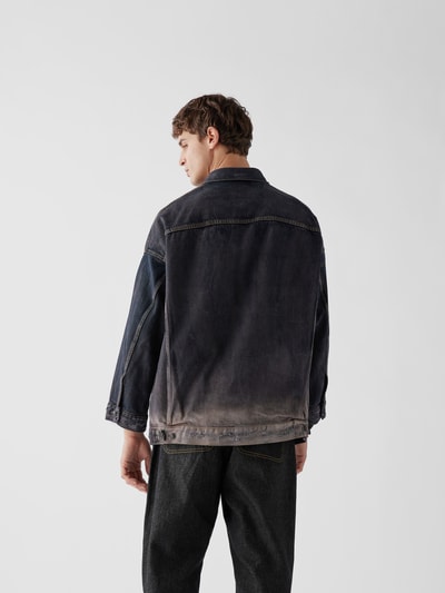 R13 Jeansjacke im Distressed-Look Dunkelgrau 5