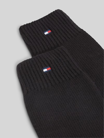 Tommy Hilfiger Handschuhe aus Baumwoll-Mix mit Woll-Anteil Black 2