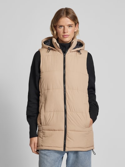 Noisy May Bodywarmer met opstaande kraag, model 'AURORA' Zand - 4