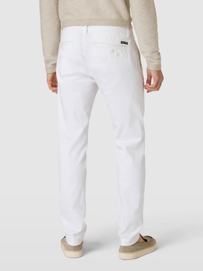 Marc O'Polo Shaped fit broek met elastische band Offwhite - 5