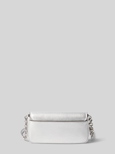 MICHAEL Michael Kors Clutch mit Label-Applikation Modell 'NOLITA' Silber 3
