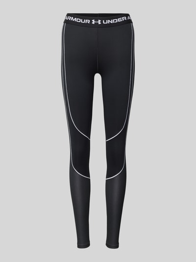 Under Armour Legginsy z elastycznym paskiem z logo Czarny 1