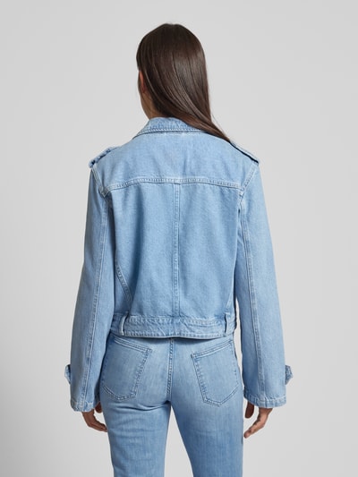 YAS Jeansjacke mit Reißverschluss Modell 'ABIGAIL' Jeansblau 5