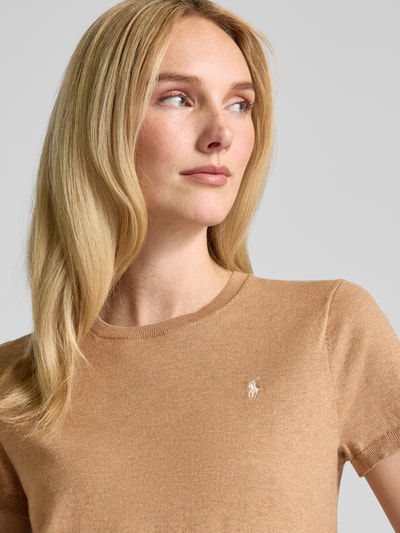 Polo Ralph Lauren Strickshirt mit Logo-Stitching Camel 3