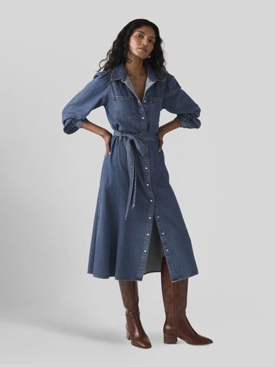 Levi's® 300 Dopasowana sukienka koszulowa z mieszanki lyocellu i bawełny Niebieski 1