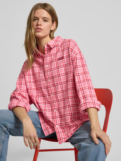 OH APRIL Oversized vrijetijdsoverhemd met labeldetail model 'Vivian' Oudroze - 3