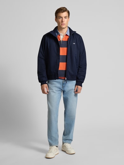 Gant Jacke mit Stehkragen und Label-Stitching Dunkelblau 1
