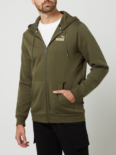 PUMA PERFORMANCE Regular Fit Sweatjacke mit Kapuze Oliv 4