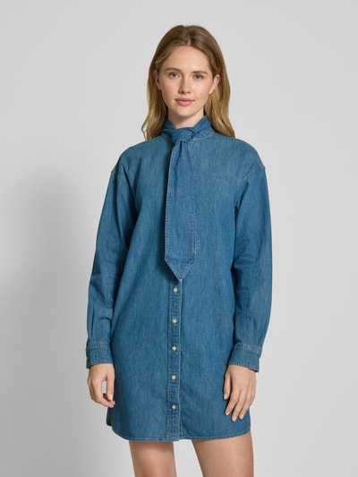 Lauren Ralph Lauren Jeanskleid mit Schluppe Modell 'GURANILLE' Jeansblau 4