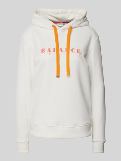 Christian Berg Woman Hoodie mit Statement-Print Modell 'Balance' Offwhite 2