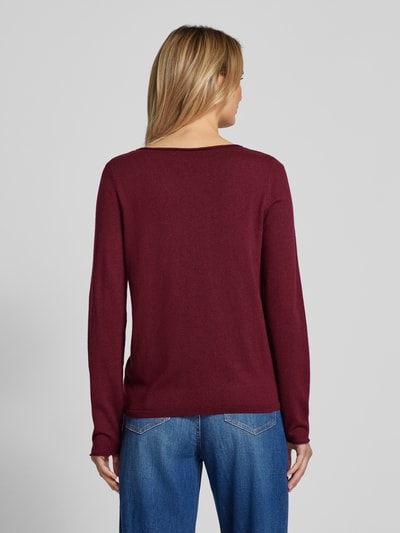 Marc O'Polo Pullover met scheerwol Bordeaux - 5