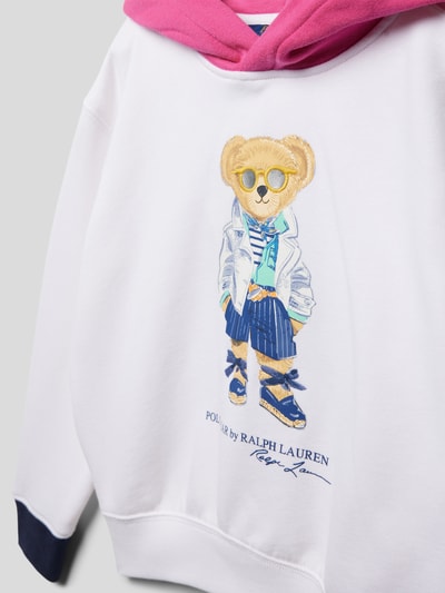 Polo Ralph Lauren Kids Sweatshirt mit Kapuze Weiss 2