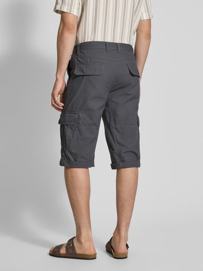 Christian Berg Men Bermuda met cargozakken Donkergrijs - 5