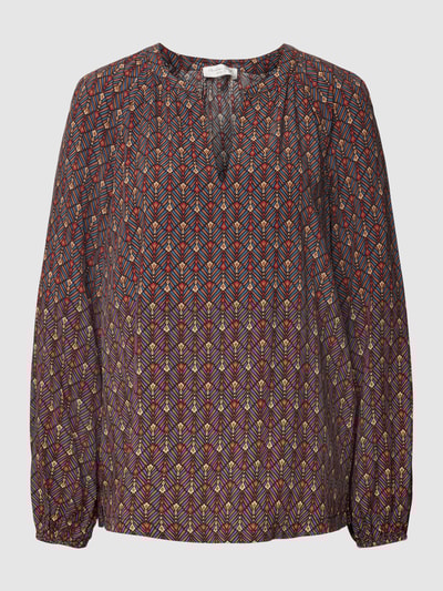 Christian Berg Woman Bluse aus Viskose mit Seitenschlitzen Schokobraun 2