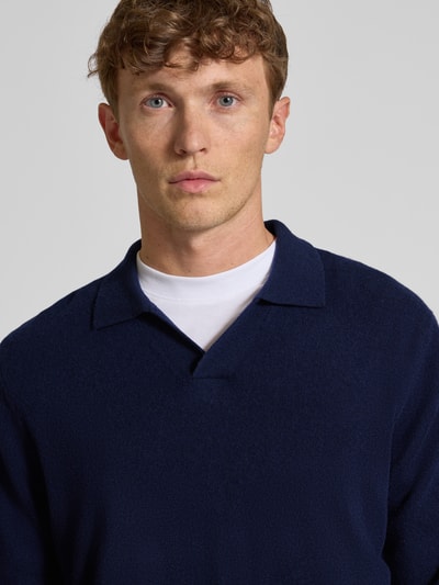 Christian Berg Men Strickpullover aus Woll-Kaschmir-Mix Marine 3