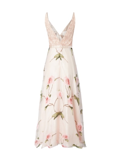 Laona Abendkleid mit floralem Muster Rose 3