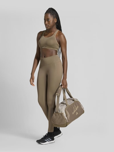 adidas Training Sport-bh met verstelbare bandjes Taupe - 4