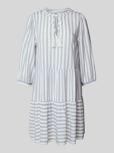 Only Oversized Tunikakleid mit Volants Modell 'KAYA' Bleu 2