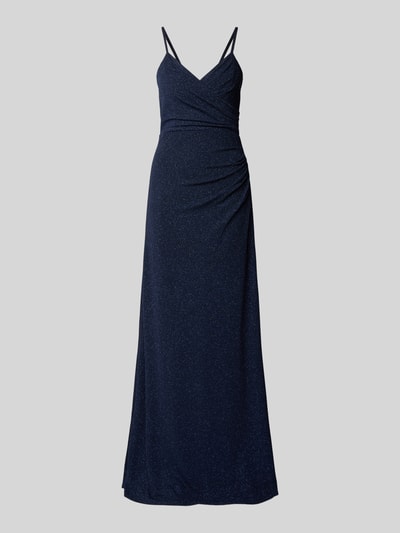TROYDEN COLLECTION Abendkleid mit V-Ausschnitt Marine 2
