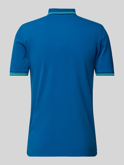 Sundek Poloshirt mit kurzer Knopfleiste Modell 'Brice' Blau 3