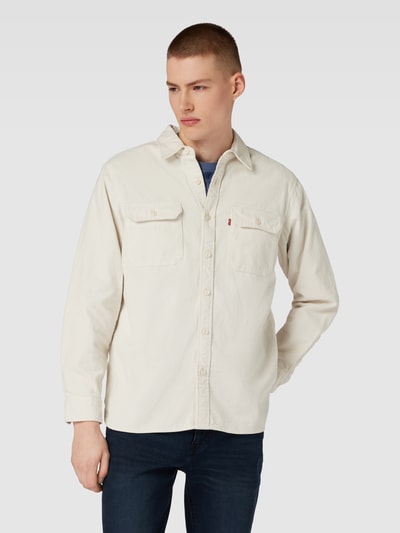 Levi's® Regular fit ribcordoverhemd met klepzakken, model 'JACKSON WORKER' Offwhite - 4
