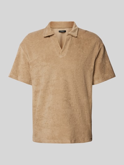 Jack & Jones Premium Koszulka polo z froty model ‘TERRY’ Ciemnobrązowy 2