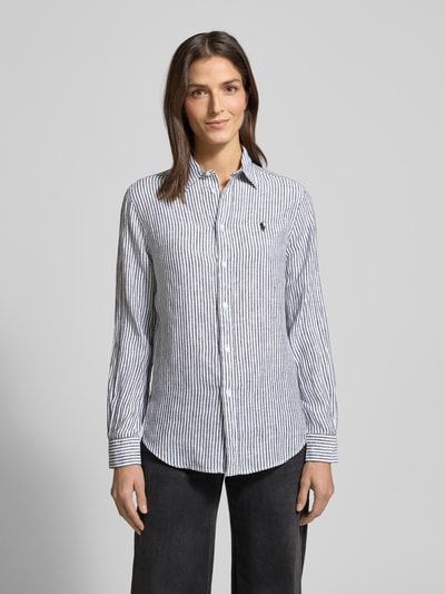 Polo Ralph Lauren Overhemdblouse met knoopsluiting Middengrijs - 4