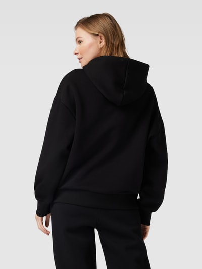 Review Hoodie mit Label-Stitching Black 5