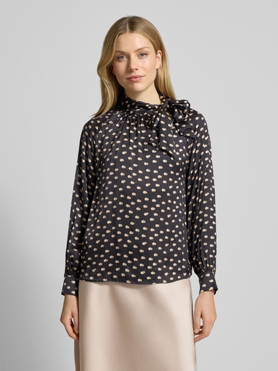 Rinascimento Blouse met strikdetail Zwart - 4