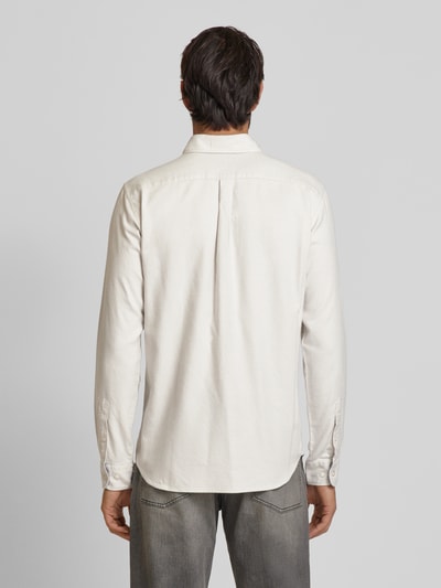 Jack & Jones Premium Slim Fit Freizeithemd Button-Down-Kragen Modell 'BLUNORRIS' Offwhite 5