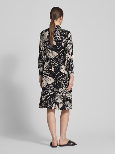 Betty Barclay Knielanges Blusenkleid aus Viskose mit Umlegekragen Black 5