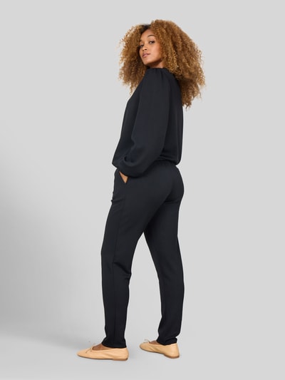 Soyaconcept Spodnie dresowe o kroju regular fit z mieszanka modalu model 'SC-BANU 157' Czarny 5