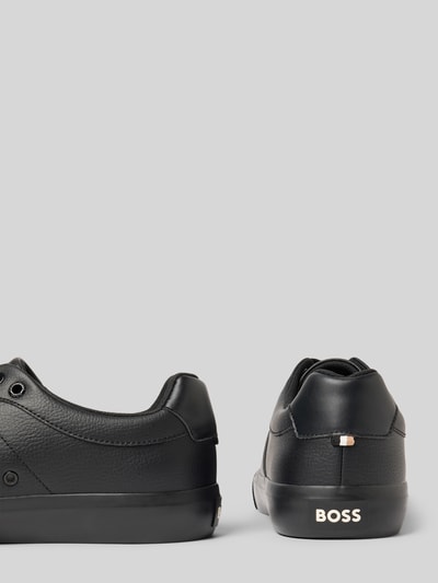 BOSS Low Top Sneaker mit Luftlöchern Modell 'AIDEN_TENN' Black 2
