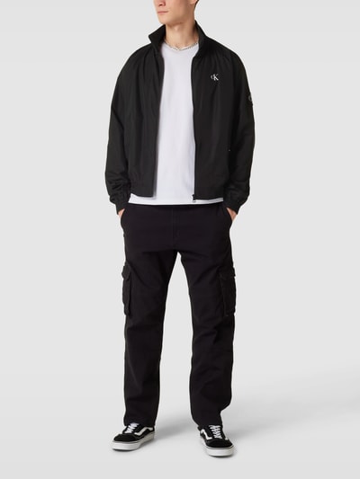 Calvin Klein Jeans Jacke mit Label-Details Modell 'HARRINGTON' Schwarz 1