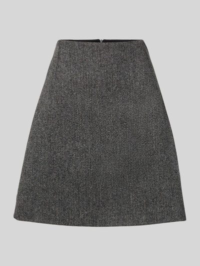 Weekend Max Mara Leicht ausgestellter Mini-Rock aus reiner Schurwolle Modell 'MARCHE' Dunkelgrau 2