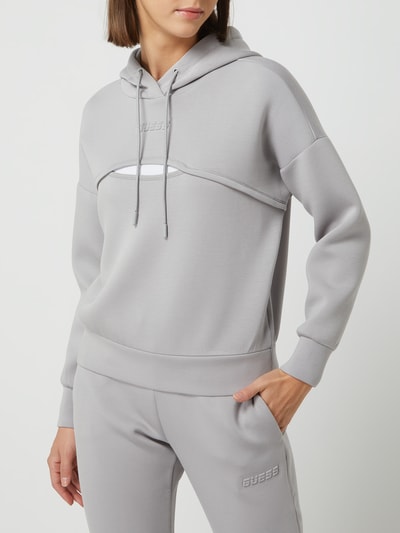 Guess Activewear Hoodie aus Scuba Modell 'Arlett' Dunkelgrau 4